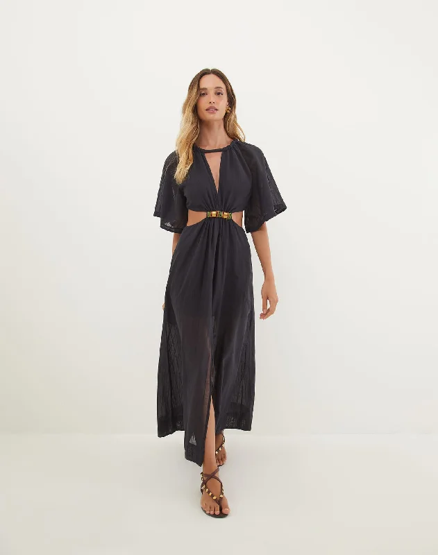Year-End Clearance Sallisa Long Dress - Black