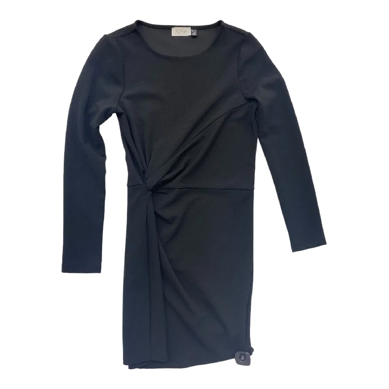 Crazy Savings Black Dress Party Midi Rd Style, Size M