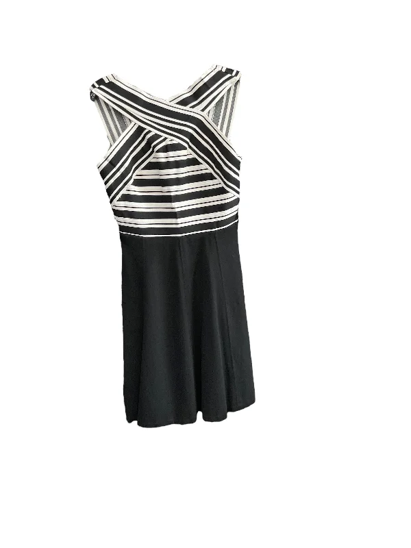 Today's Deal Black & White Dress Casual Short Maeve, Size 4