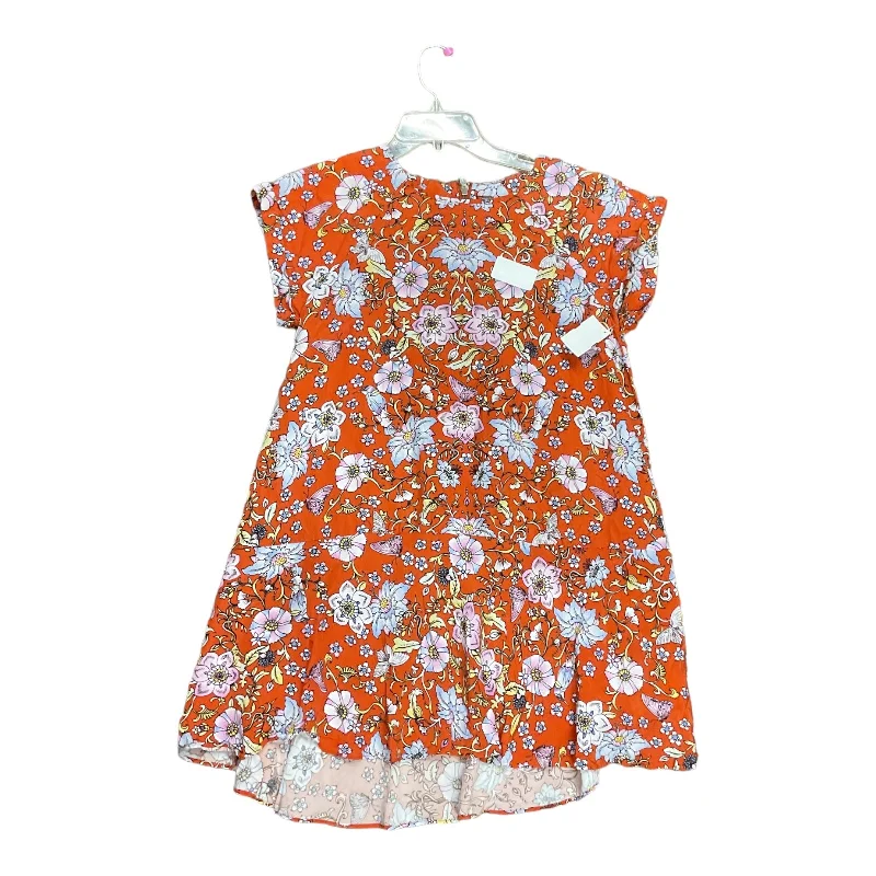 Clearance Sale Floral Print Dress Party Midi Free People, Size Xs