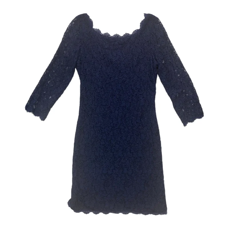 Weekend Offers That Delight Navy Dress Designer Diane Von Furstenberg, Size 6