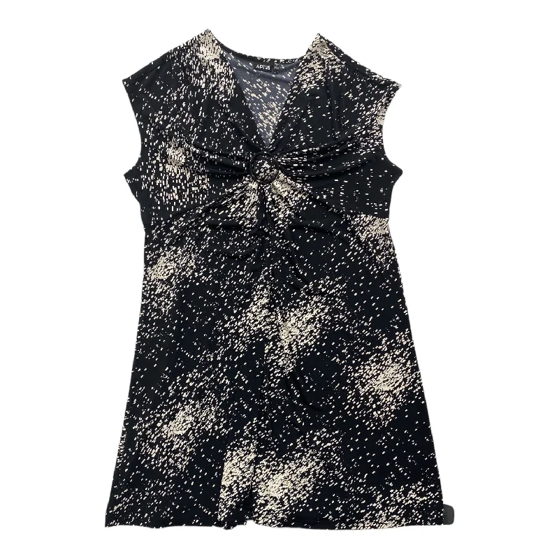 Unbeatable Prices Black & White Dress Casual Midi Apt 9, Size 1x