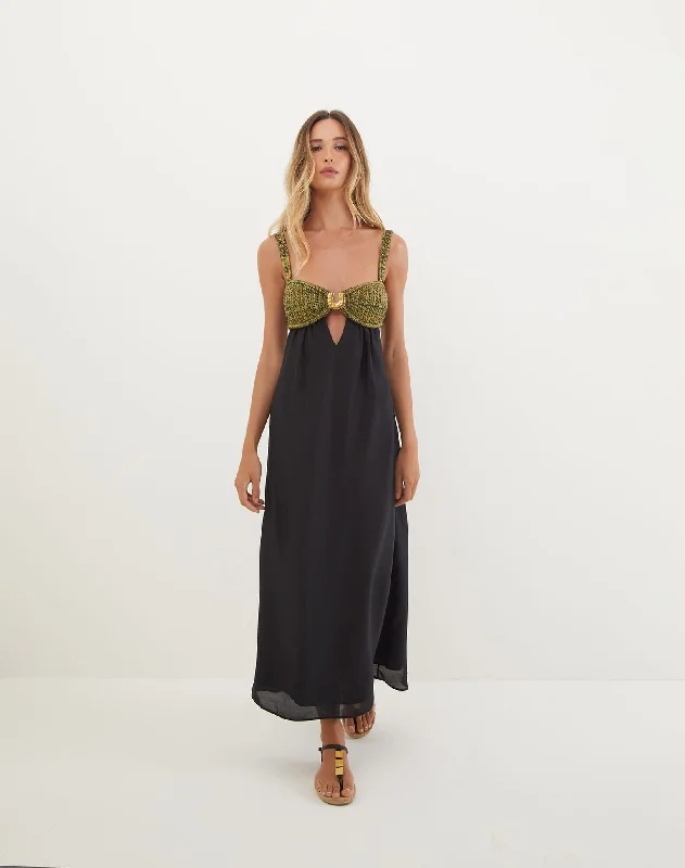 Special Price Aria Long Dress - Black