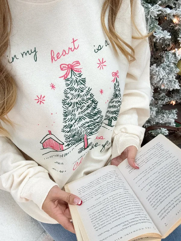 In My Heart is A Christmas Tree Farm Crewneck Sweatshirt