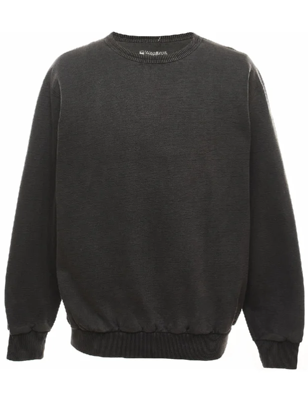 Dark Grey Plain Sweatshirt - XL