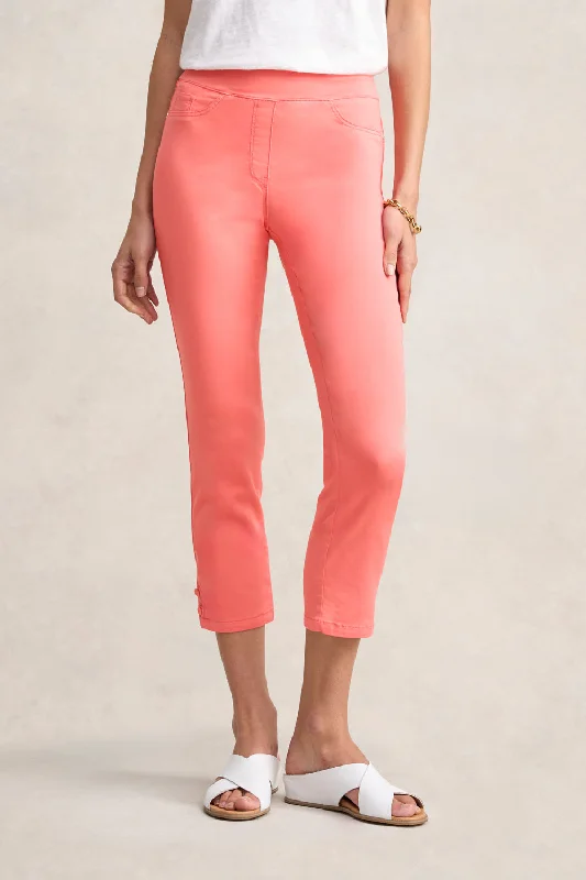 Bengajean® 3/4 Button Detail - Bright Coral