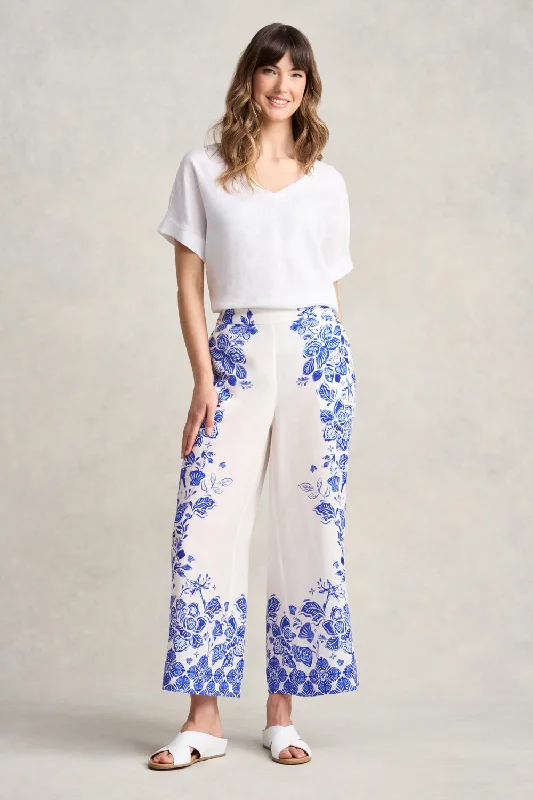 Border Print 7/8th Pant