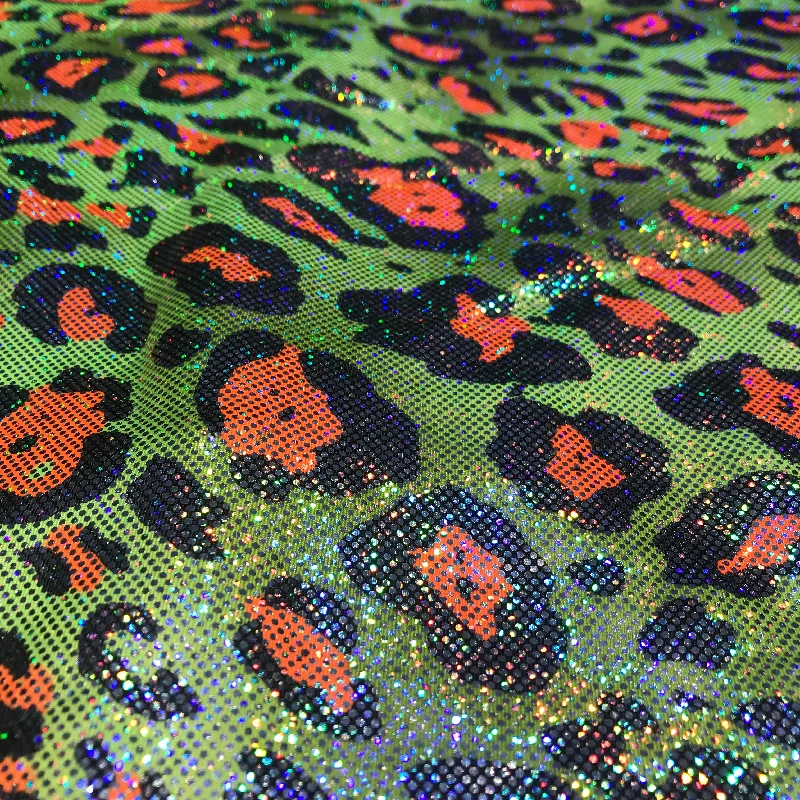 Green and Orange - Cheetah Hologram