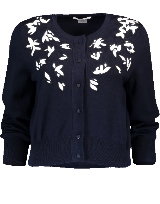 Graphic Leaves Cardigan