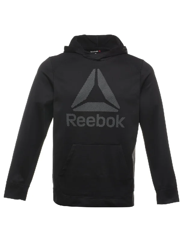 Reebok Black & Grey Classic Hoodie - M