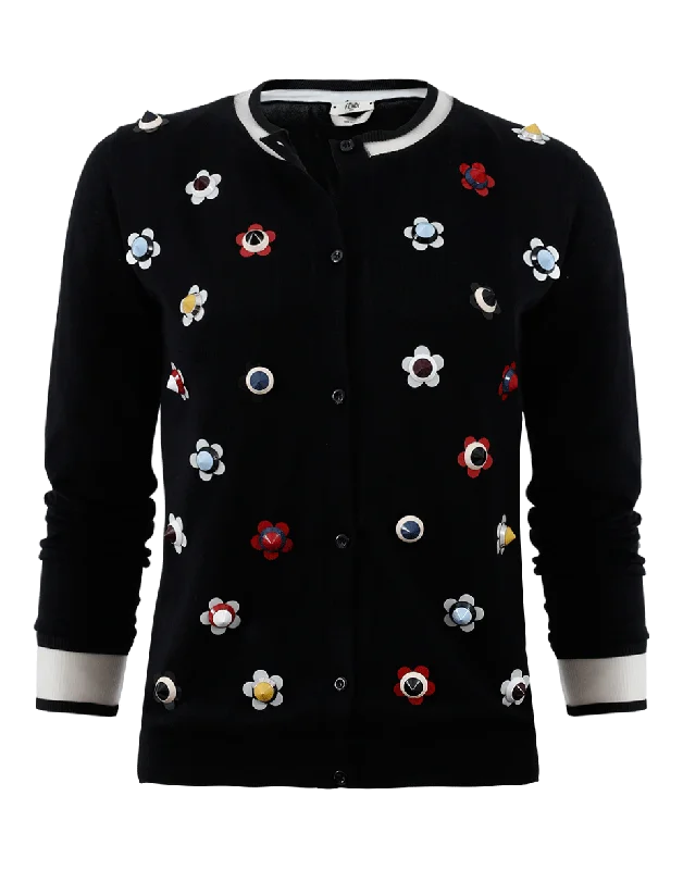 Flower Stud Cardigan