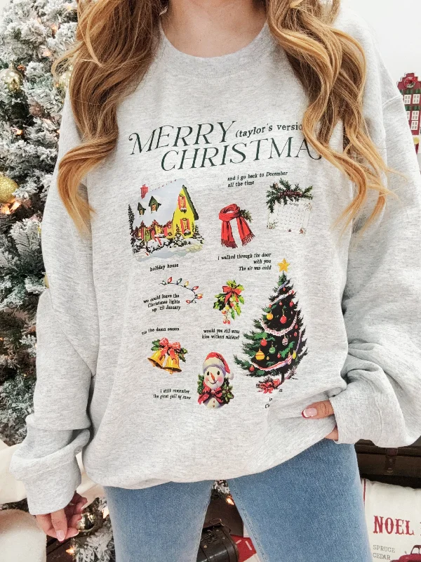 Merry Christmas Taylors Version Crewneck Sweatshirt