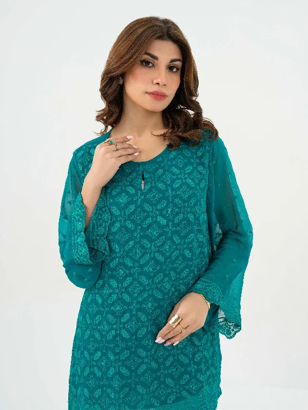 Chiffon Top-Embroidered (Pret)