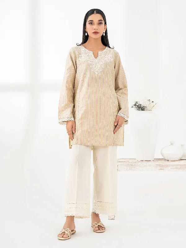 Yarn Dyed Kurti-Embroidered (Pret)