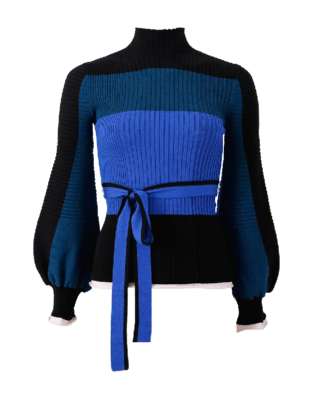 Auric Knit Tie Waist Sweater