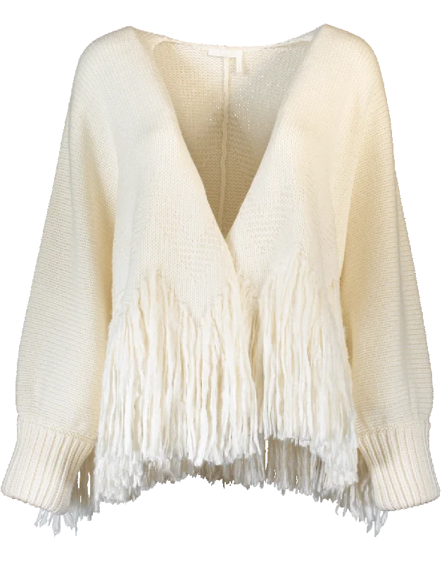 Shaggy Fringe Cardigan