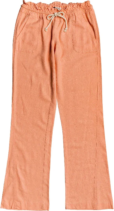 Roxy Women's Oceanside Flared Linen Pants 2019