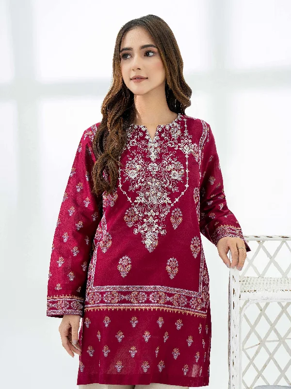 Jacquard Kurti-Embroidered (Pret)