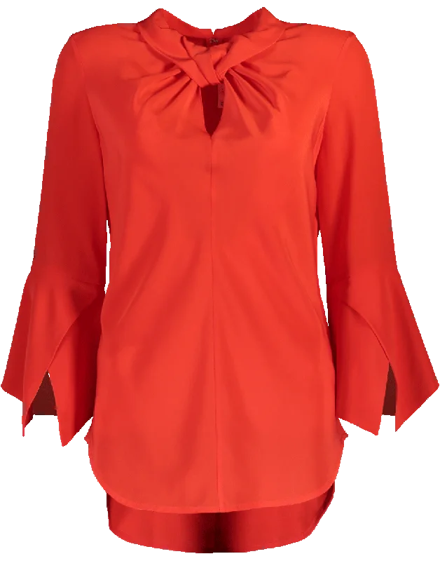 Ruched Flare Top