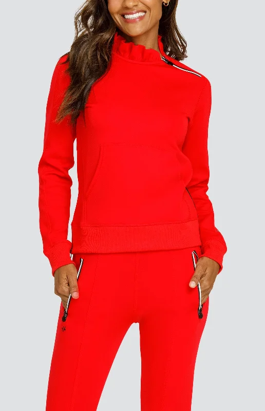 Condoleezza Dahlia Red Pullover