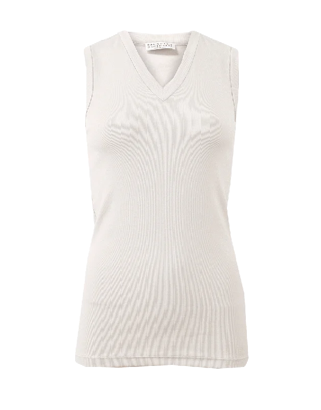 Ribbed Stretch Tank