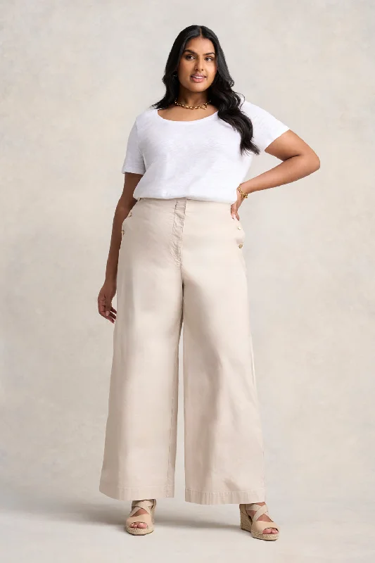 Cotton Wide Leg Pant