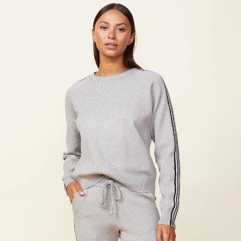 Soft Knit Track Raglan Sweater