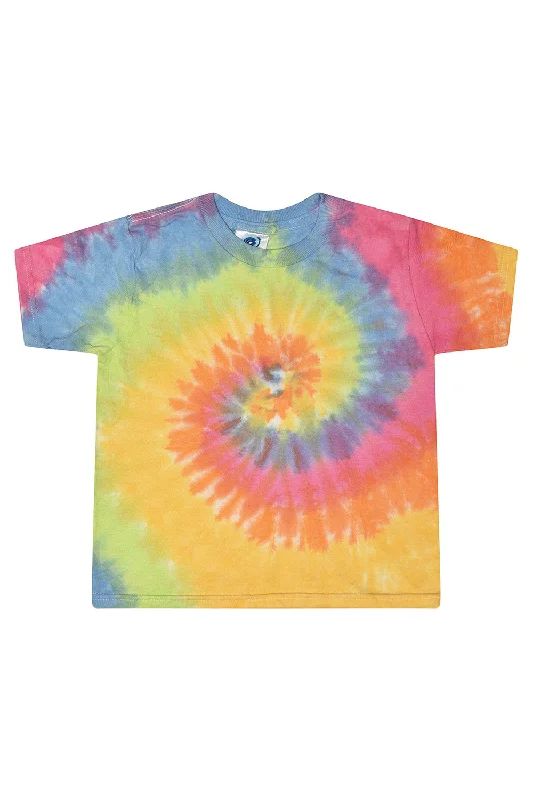 Tie-Dye Womens Cropped Short Sleeve Crewneck T-Shirt - Eternity