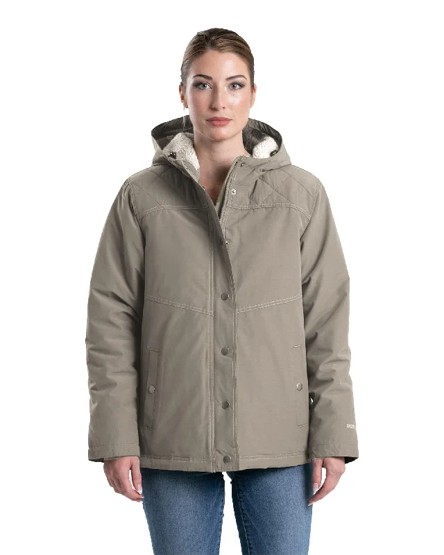 Women's Softstone Micro-Duck Hooded Coat