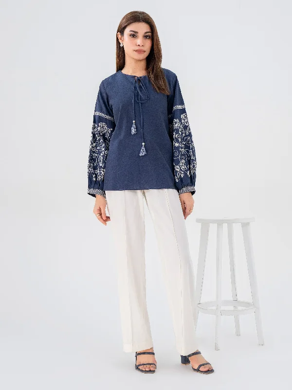 Yarn Dyed Top-Embroidered (Pret)