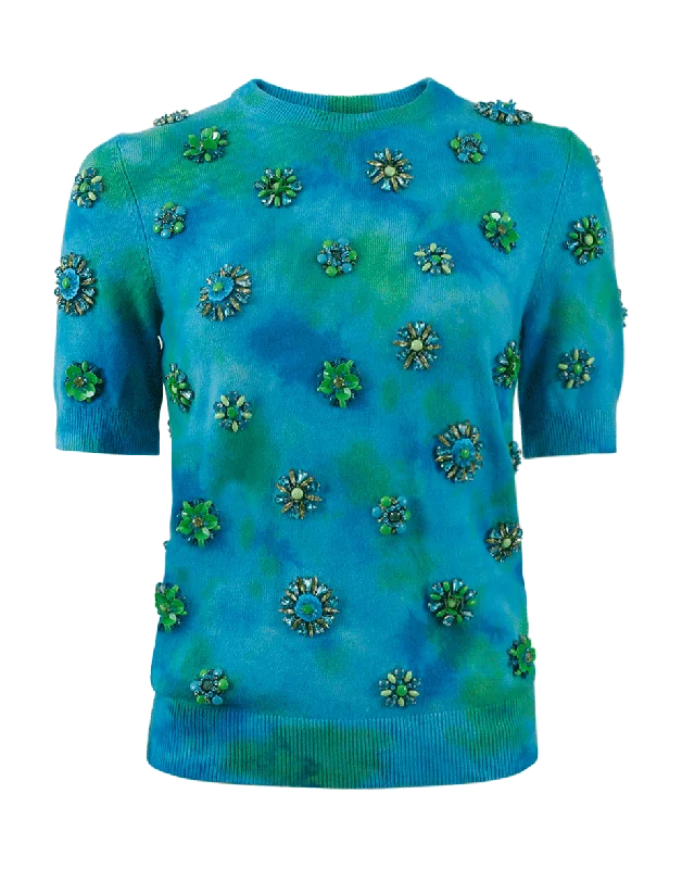 Brooch Embroidered Pullover