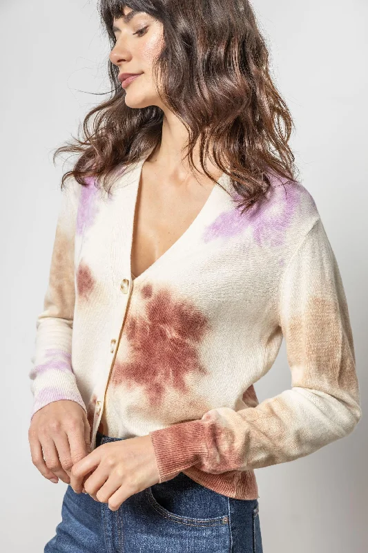 Tie Dyed Cardigan Sweater